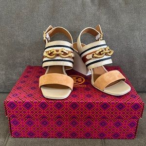 Tory Burch Jessa Block Heel Sandal Size 6.5
